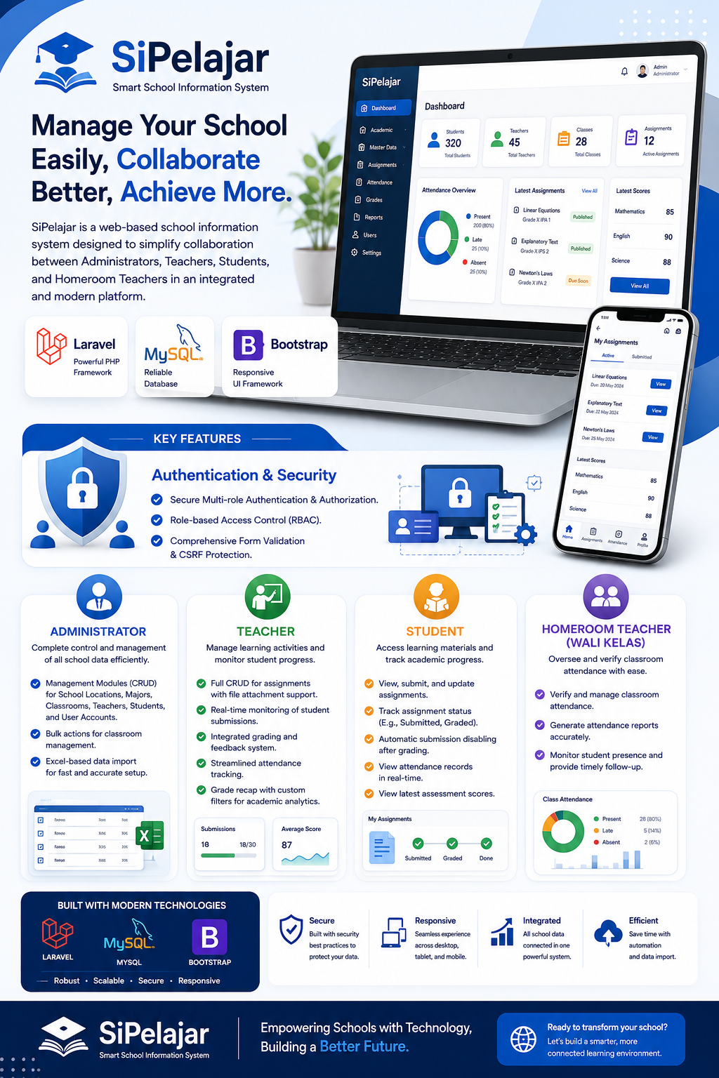 SiPelajar - School Management & Attendance System